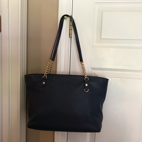 michael kors navy blue shoulder bag